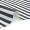 1 Yard Medium Weight Linen Woven Steel Blue Stripes 58-inch Width Fabric
